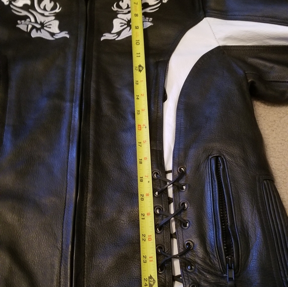 Street Legal Performance Women's Leather Black Motorcycle Jacket Size Large L - Picture 7 of 12